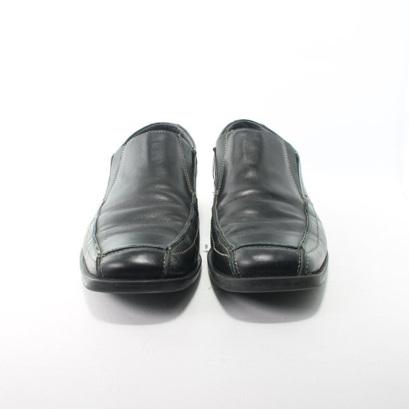 BOTTESINI Square Toe Men\'s Black Leather Loafer Size 10M main image 10